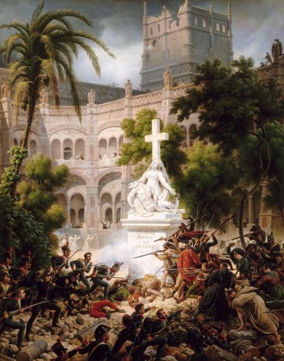 Assaut du monastère de Santa Engracia, 8 février 1809 - Baron Lejeune Louis François