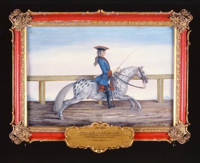 No. 29 Un cheval gris pommelé de l