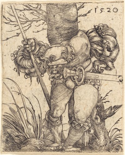 Fantassin Devant un Arbre - Barthel Beham