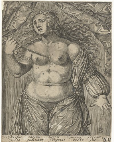 Suicide de Lucrèce - Bartholomeus Willemsz. Dolendo