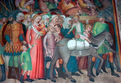 Fresque à San Gimignano, 14ème siècle - Bartolo di Fredi