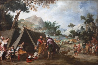 Laban cherchant ses dieux domestiques volés - Bartolomé Esteban Murillo