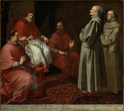 Le Bienheureux Gilles devant le Pape Grégoire IX - Bartolomé Esteban Murillo