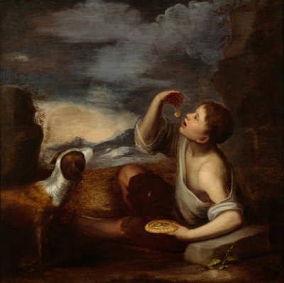 Un garçon espagnol et un chien - Bartolome Esteban (attr. to) Murillo