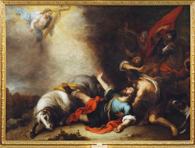 La conversion de Saint Paul (peinture sur toile) - Bartolome Esteban Murillo
