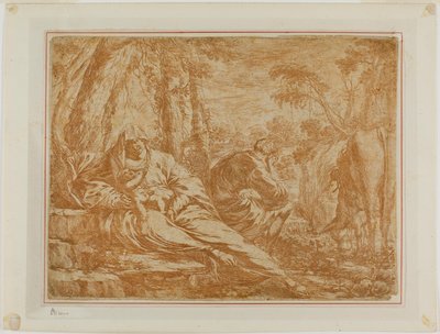 Repos pendant la fuite en Égypte - Bartolomeo Biscaino