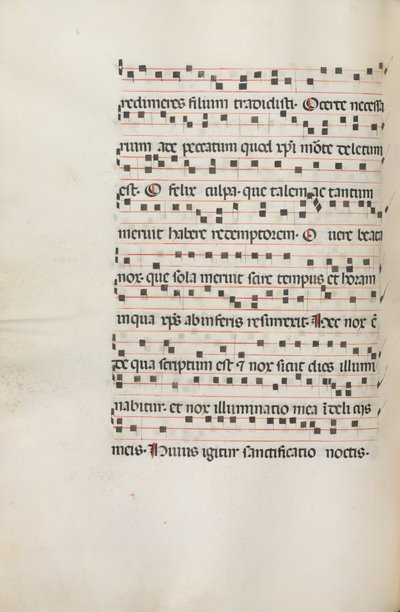 Missale: Fol. 155v: Musique pour Exultet, 1469 - Bartolomeo Caporali