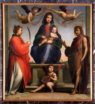 Vierge et enfant avec saint Jean-Baptiste et saint Étienne - Bartolomeo Fra