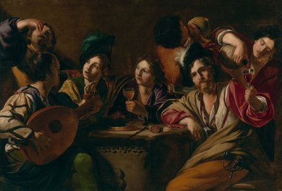 Une fête musicale et arrosée - Bartolomeo Manfredi