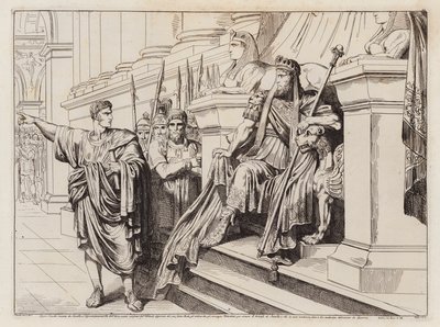 Appius Claudius envoyé par Lucullus à la cour de Tigranes le Grand (gravure) - Bartolomeo Pinelli