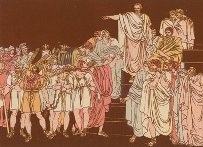 Brutus condamnant ses fils à mort - Bartolomeo Pinelli
