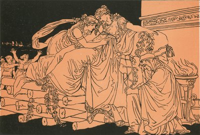 Didon sur le bûcher funéraire - Bartolomeo Pinelli