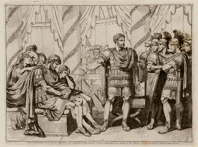 Lucius Aemilius Paullus Macedonicus désignant le roi Persée de Macédoine vaincu - Bartolomeo Pinelli