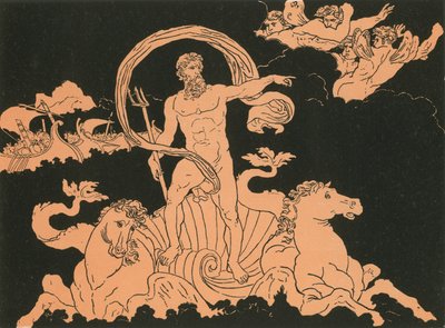 Neptune calmant les vagues - Bartolomeo Pinelli