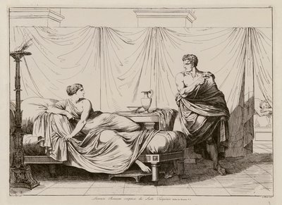 Viol de Lucrèce par Sextus Tarquinius (eau-forte) - Bartolomeo Pinelli