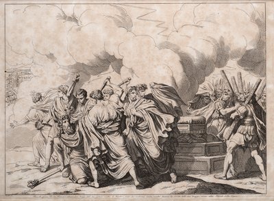 Romulus assassiné par les sénateurs, 1818 - Bartolomeo Pinelli