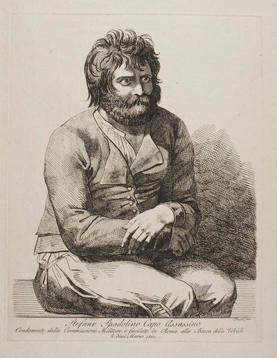 Stefano Spadolino, le chef des brigands - Bartolomeo Pinelli
