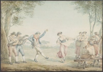 La danse du Saltarello - Bartolomeo Pinelli