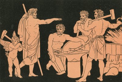 Vulcain et les Cyclopes - Bartolomeo Pinelli
