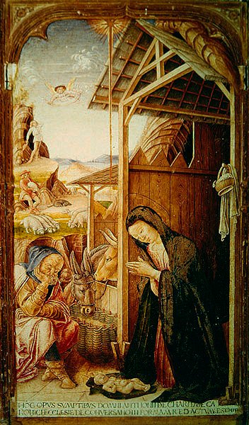 Scène de la Nativité, panneau central d