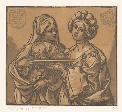 Hérodiade et Salomé avec la tête de Jean-Baptiste - Bartolommeo Coriolano