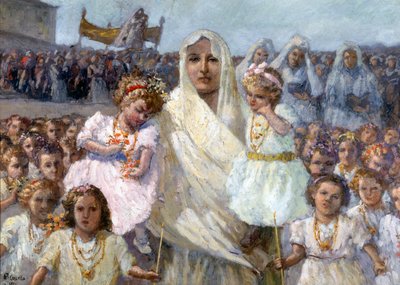 Procession des vierges de Rapino - Basilio Cascella