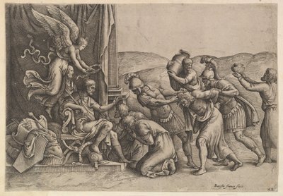 Scipion accordant la clémence aux prisonniers, 1530-61 - Battista Franco Veneziano