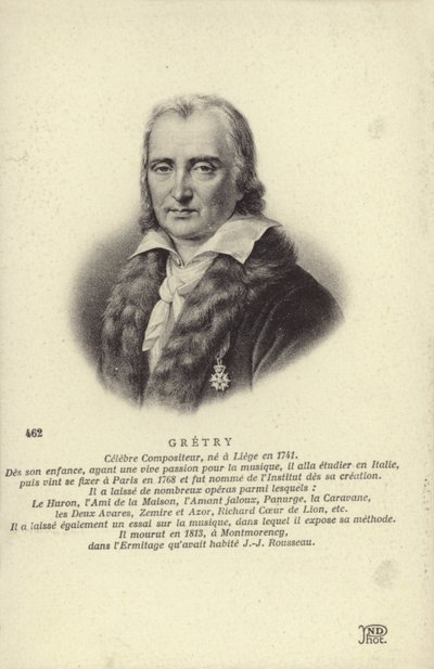 André Grétry, compositeur belge (1741-1813) - Belgian School