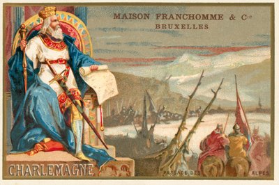 Charlemagne et la traversée des Alpes - Belgian School