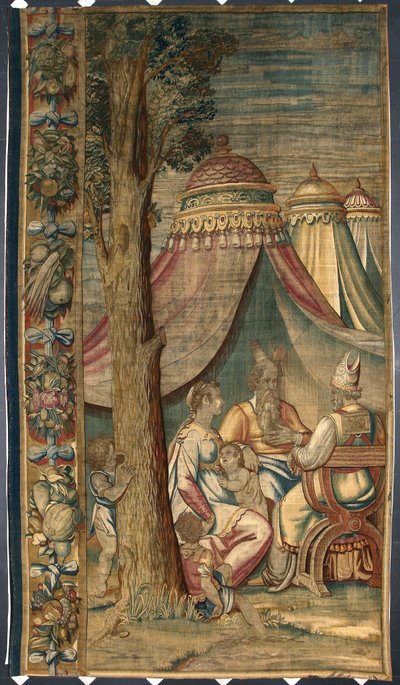 Moïse avec Jethro et Sephora Tapisserie par Dionys Martensz d