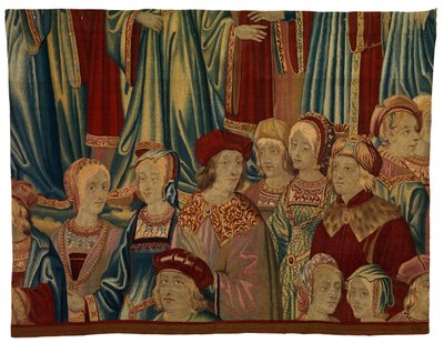 Fragment de tapisserie, Comtiers, fabriqué à Bruxelles, Belgique, c.1520 - Belgian School