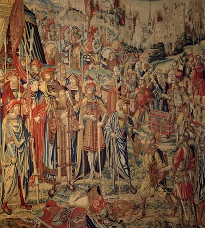 Tapisserie de David et Bethsabée : les Armes de Joab - Belgian School