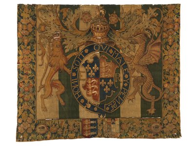 Tapisserie avec les Armoiries royales d