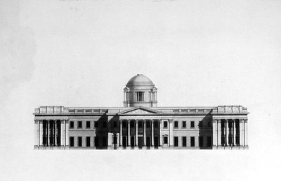Élévation de la façade principale d