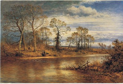 Une rivière anglaise en automne - Benjamin Eastlake Leader