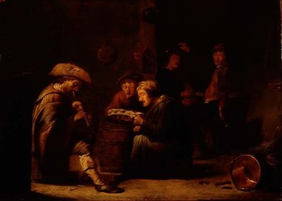 Intérieur de taverne avec deux chanteurs et un joueur de cornemuse - Benjamin Gerritsz. Cuyp