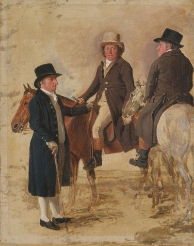 Trois dignitaires du turf à Newmarket, c.1804 : John Hilton, juge - Benjamin Marshall