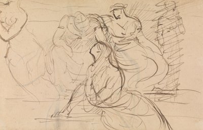Étude de figures de femmes en diverses poses assises et debout - Benjamin Robert Haydon