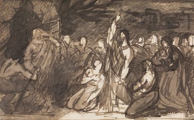 Étude du Christ ressuscitant Lazare - Benjamin Robert Haydon