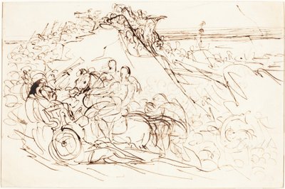 Xénophon et les Grecs apercevant la mer [recto] - Benjamin Robert Haydon