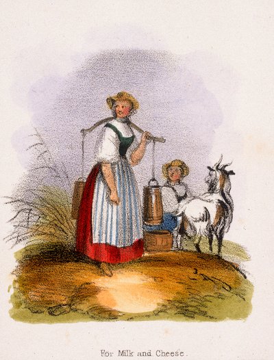 Pour le lait et le fromage, vers 1845 - Benjamin Waterhouse Hawkins