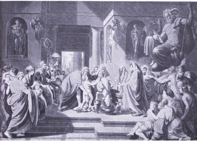 Hannibal jurant une inimitié éternelle à Rome - Benjamin West