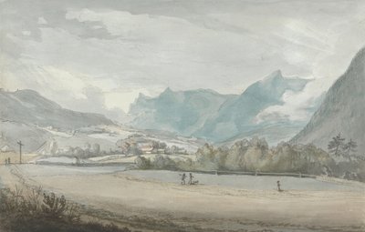 Paysage montagneux avec figures - Benjamin West