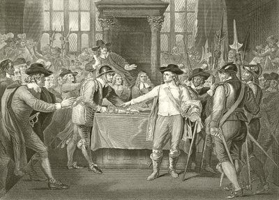 Oliver Cromwell dissolvant le Long Parlement - Benjamin West