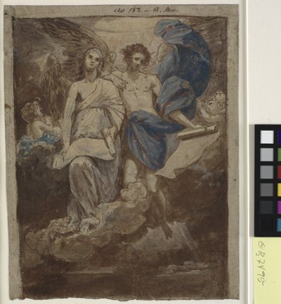 Étude pour une peinture des Anges apparaissant aux bergers, 1774 - Benjamin West