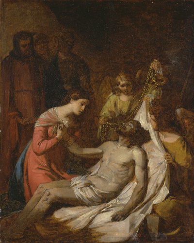 Étude de la lamentation sur le Christ mort - Benjamin West