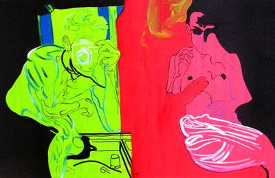 Fin du voyage, Palm Springs, 2003 (huile sur toile) - Benoit Erwann Boucherot