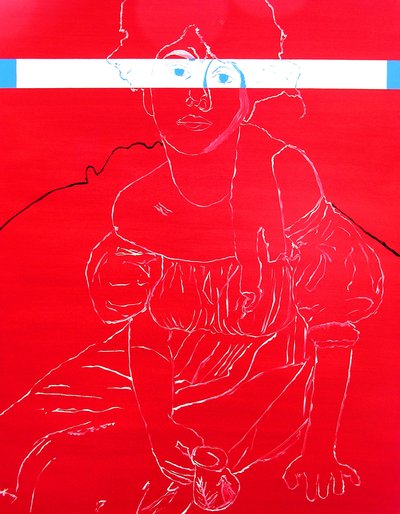 Miss N. 2, 2000 (huile sur toile) - Benoit Erwann Boucherot