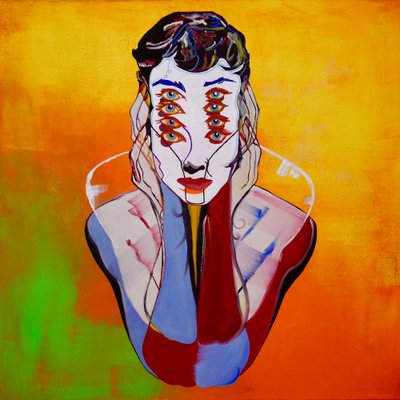 Mythe 11, 2021 (huile et acrylique sur toile) - Benoit Erwann Boucherot