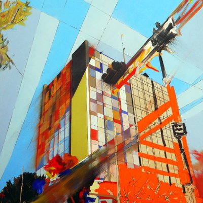 Overlandscape : Mexico 3, 2016 (huile sur toile) - Benoit Erwann Boucherot
